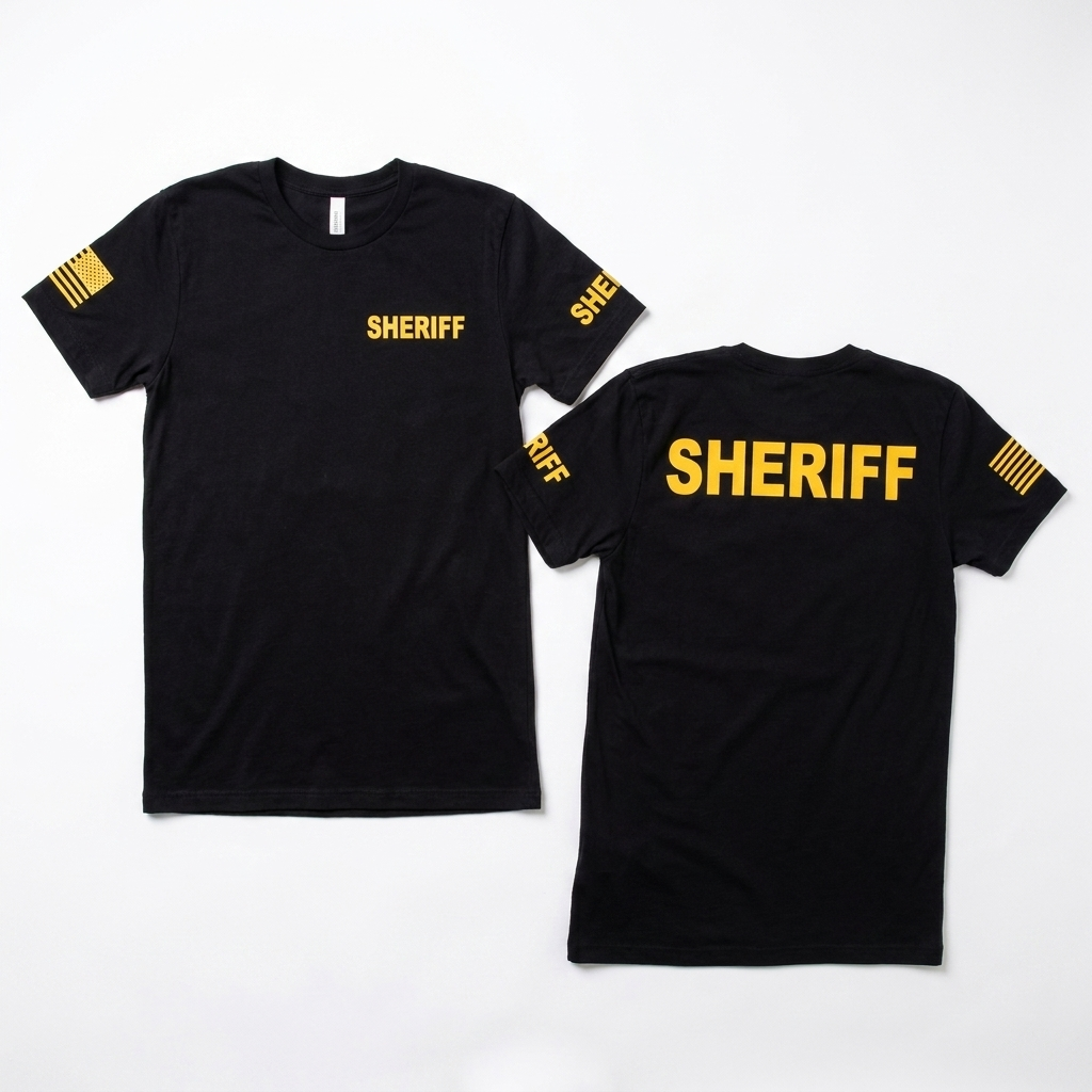 Team Ellis Sheriff T-shirt, unisex cotton tee made in the USA