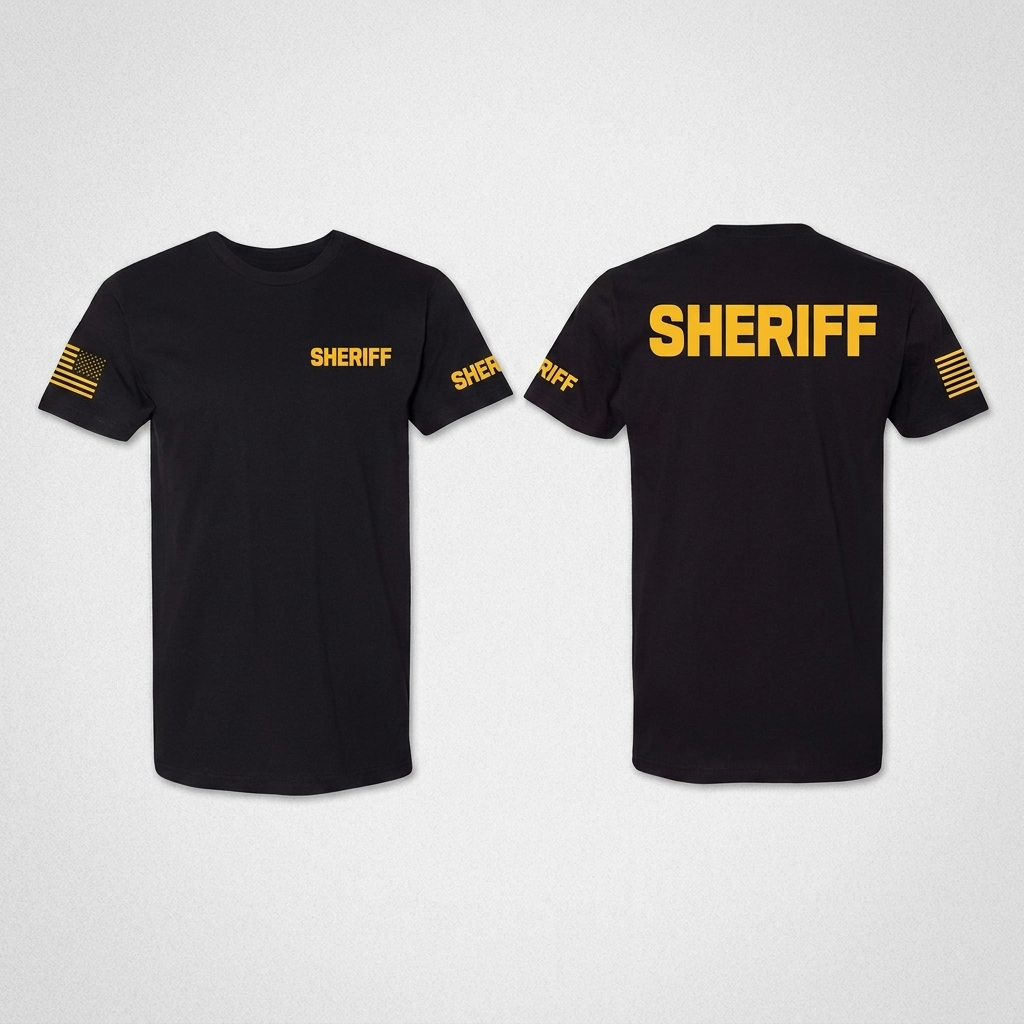 Sheriff T-shirt, back view