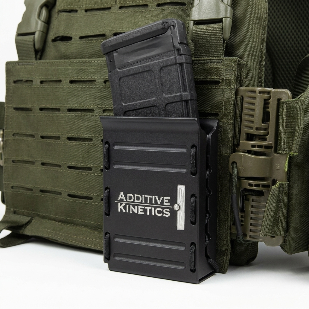 AR mag pouch, angled view
