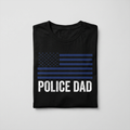 Off-Duty Dad Police Dad thin blue line tee