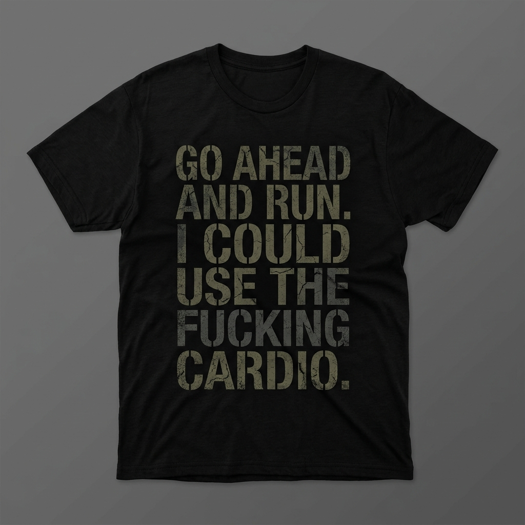 Use The Cardio tactical humor tee