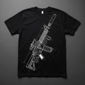 Suppressed AR-15 carbine tee