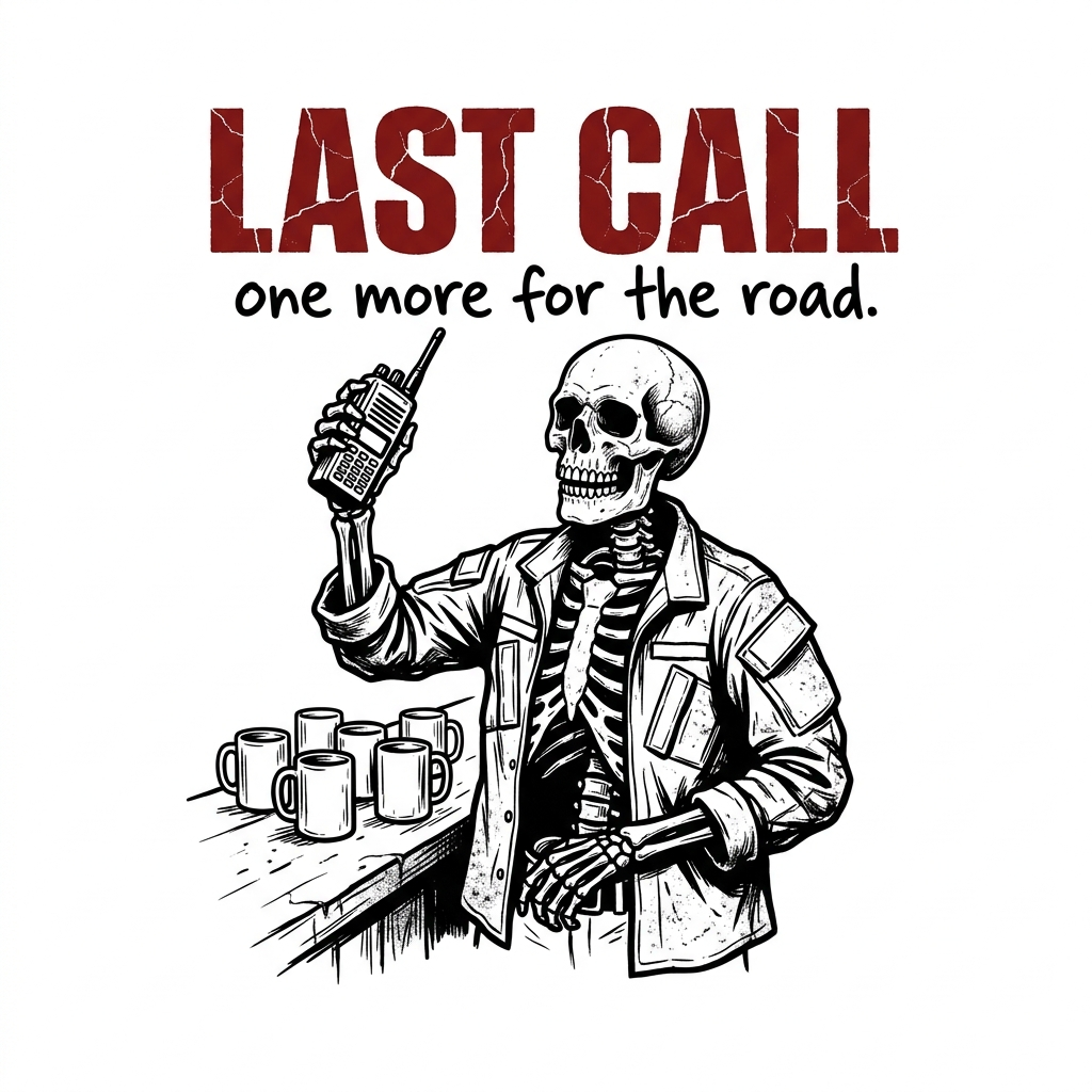 Last Call print graphic