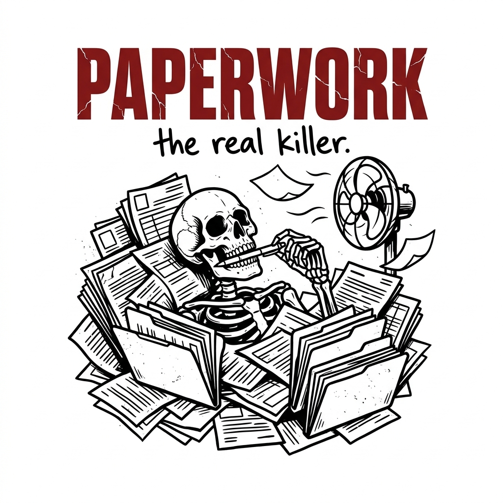 Paperwork print graphic