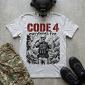 Code 4 tee, tactical dark art graphic