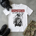 Dispatched tee, tactical dark art graphic