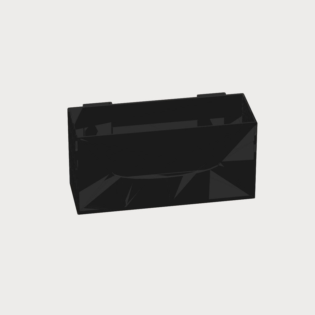Vehicle glove holder rear