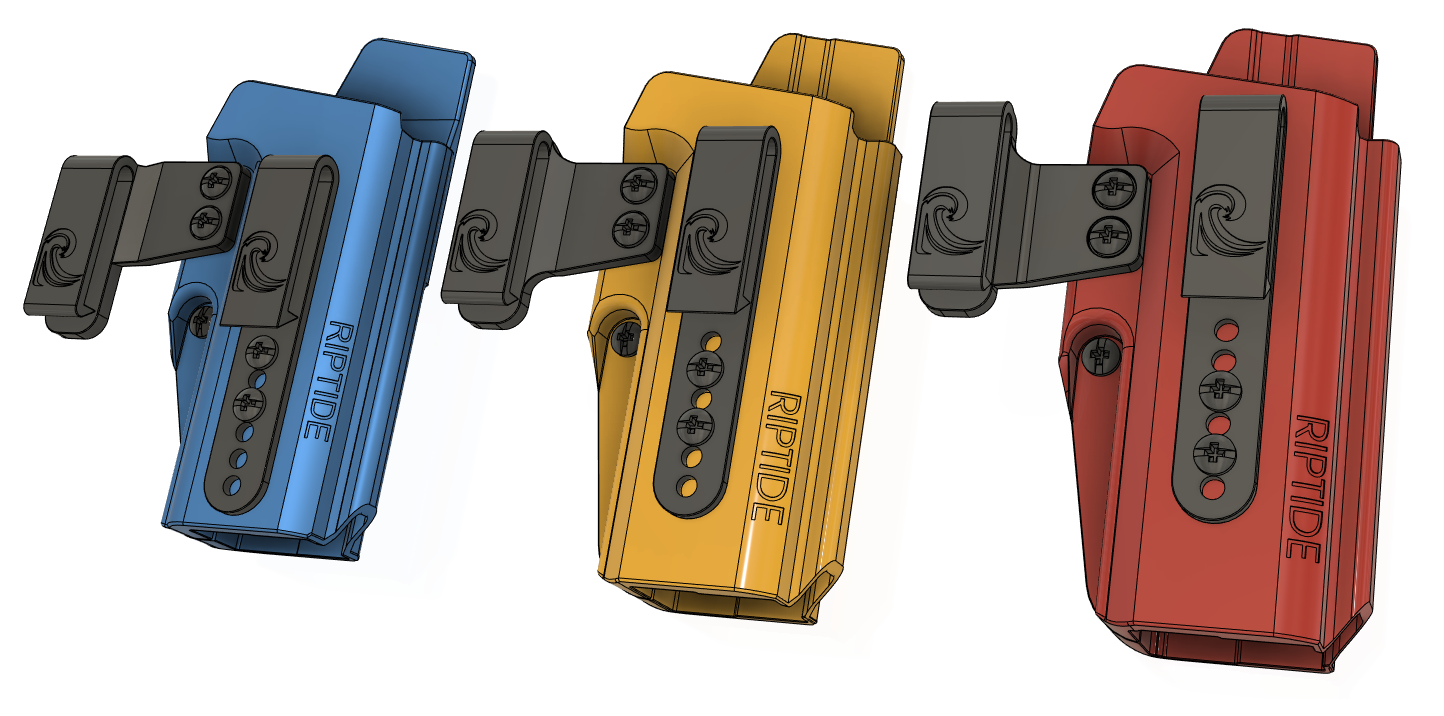 Glock 19 Riptide IWB holster color options